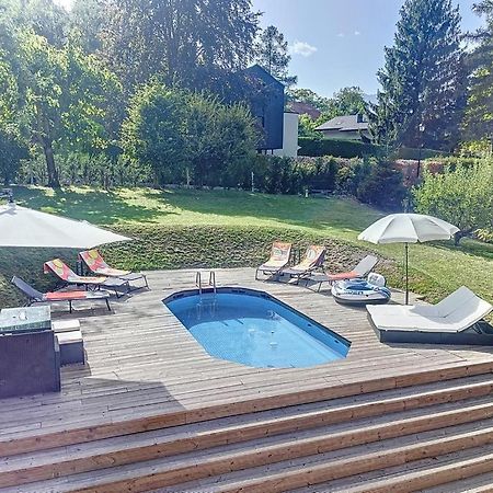 Appartement Moderne Avec Terrasse Et Piscine A Chatel Sur Bex Bagian luar foto